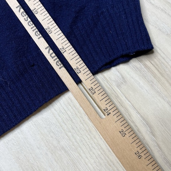 Robert Maynard Womens 100% Cashmere Blue Turtle Neck Sweater Small Scotland VTG - Picture 16 of 16